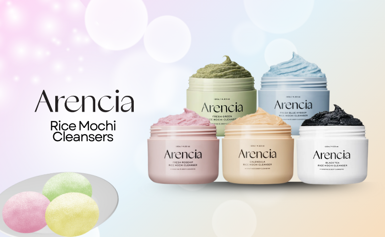 Arencia Rice Mochi cleanser range available in Pakistan at Muzaib Glam