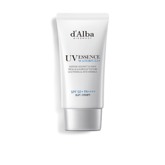 d'Alba Waterfull Essence Sun Cream SPF50+ PA++++ 50ml tube — authentic Korean vegan sunscreen available in Pakistan