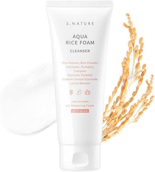 S.NATURE Aqua Rice Foam Cleanser 160ml