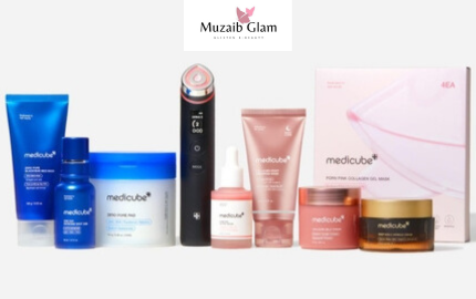 Medicube Korean skincare range including the PDRN, Zero Pore and Deep Vita C lines, available in Pakistan