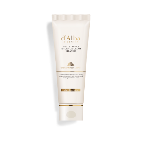 d'Alba White Truffle Return Oil Cream Cleanser 100ml tube — authentic Korean oil-to-foam cleanser available in Pakistan