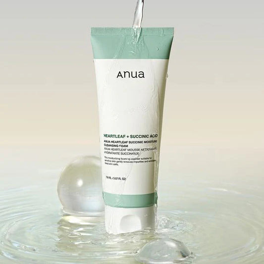 Anua Heartleaf Succinic Moisture Cleansing Foam (150ml) (from Korea)