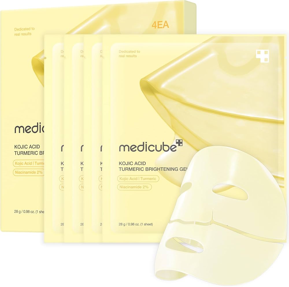 Medicube Kojic Acid Turmeric Gold Jelly Gel Mask 1pc – product packaging – Korean skincare in Pakistan