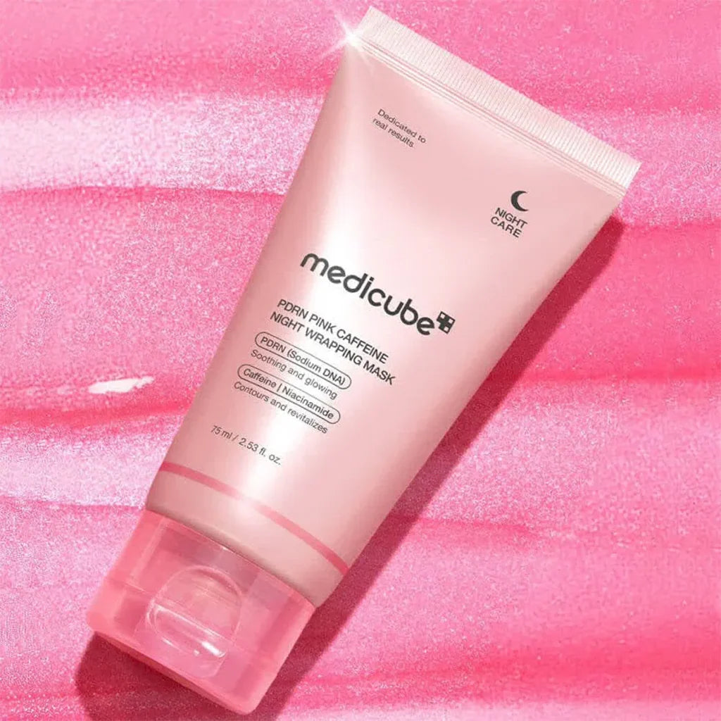 Medicube PDRN pink caffine wrapping mask 75ml
