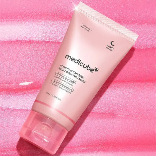 Medicube PDRN pink caffine wrapping mask 75ml