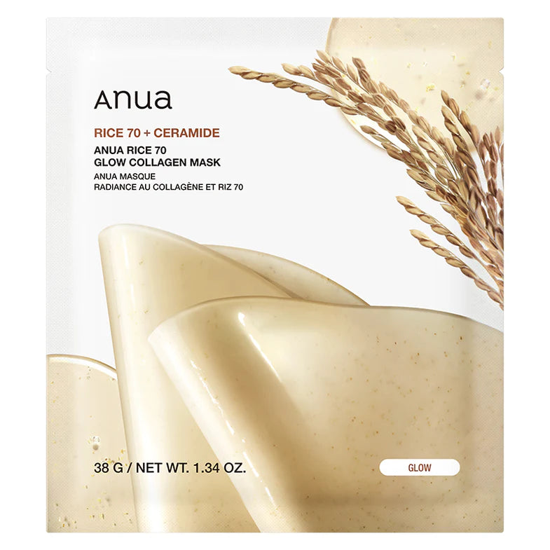 Anua Rice 70 Ceramide Collagen Sheet Mask 1pc