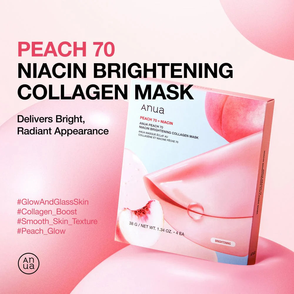 Anua Peach Niacinamide Collagen Sheet Mask 1pc