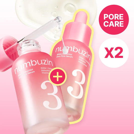 numbuzin No.3 Bifida Bakuchiol Zero Pore Serum Dual Set 30ml x 2