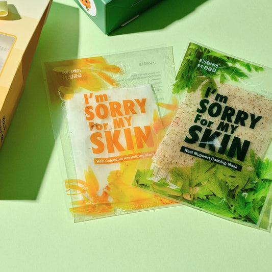 I'm Sorry for my Skin real mugwart calming mask 1 piece